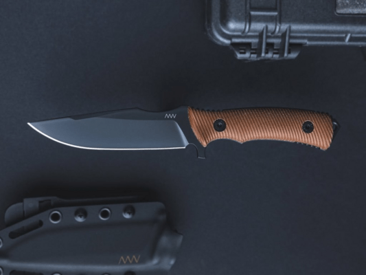 ANV Knives M311 COMP - DLC, MICARTA BROWN, KYDEX BLACK ANVM311-065 - KNIFESTOCK