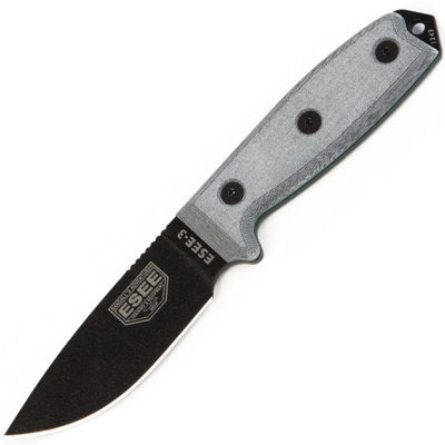 ESEE ESEE-3, Plain Edge ESEE-3P-MB - KNIFESTOCK