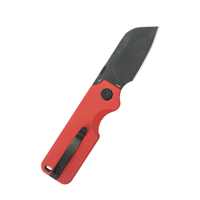 Kubey Boxer Blackwash 14C28N ,Red G10 KU407D - KNIFESTOCK