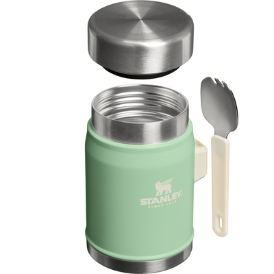 Stanley Termoska na jedlo s lyžičkou/vidličkou The Legendary Classic Food Jar 400 ml Pistachio - KNIFESTOCK
