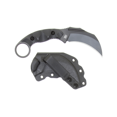 Halfbreed Blades Nahkampf - Feststehende Klinge CQB-02P - K340-Schwarz (BLK) - KNIFESTOCK