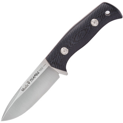 MUELA 97mm Sandvik 14C28N full tang blade steel, Black / Blue Micarta  TUAREG-10M - KNIFESTOCK