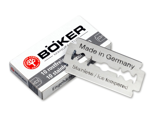 Böker Manufaktur 04BO160 A0 Double Edge Rasierklingeen Silber - KNIFESTOCK