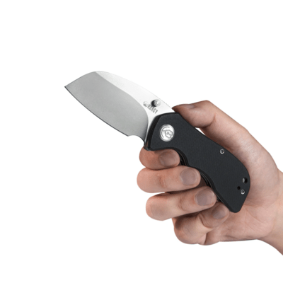 KUBEY Karaji Liner Lock Dual Thumb Studs Open Folding Pocket Knife Black G10 Handle KU180A - KNIFESTOCK