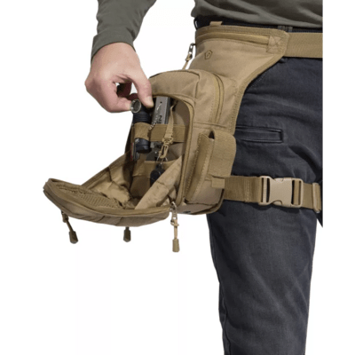 Pentagon MAX-S Gun Thigh Pouch K16023-01-Black-ONE SIZE - KNIFESTOCK