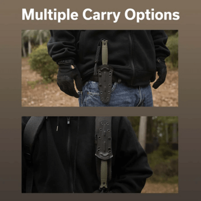 Civivi Perfrico Milled OD Green G10 HandleBlack Stonewashed 14C28N BladeWith 1PC Black Lanyard - KNIFESTOCK