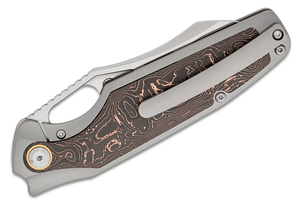 Kansept Tuckamore Satin CPM 20CV Titanium + Copper Carbon Fiber K1052A2 - KNIFESTOCK