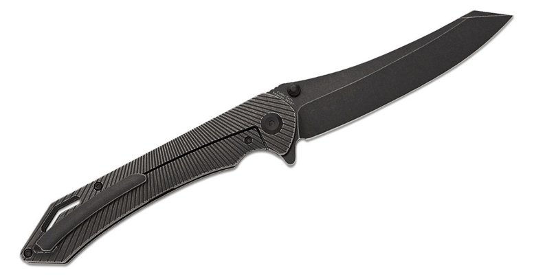 Kansept Colibri Tech Black Stonewashed CPM S35VN Black Stonewashed Titanium K1060A4 - KNIFESTOCK