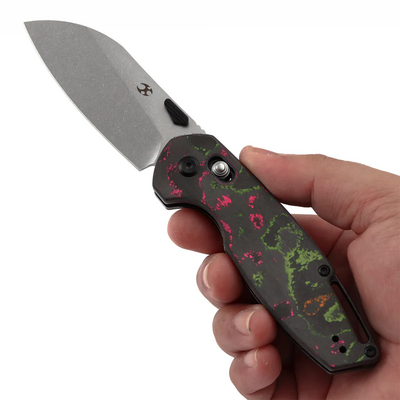 Kansept Model 6 Stonewashed CPM S35VN,80S CF K1022V3 - KNIFESTOCK