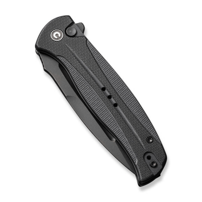 CIVIVI Incindie Black G10 HandleBlack Stonewashed 14C28N BladeButton Lock C230 - KNIFESTOCK