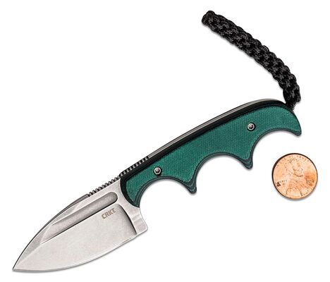 CRKT Minimalist® Spear Point Green Black CR-2396 - KNIFESTOCK