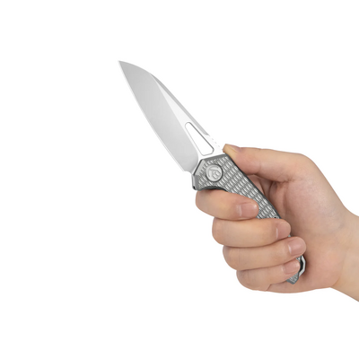 KB Vagrant Beadblast M390 Sandblast Ti  Diamond Texture KB284J - KNIFESTOCK