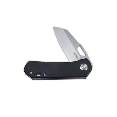 KUBEY Duroc Liner Lock Flipper Small Pocket Folding Knife Black G10 Handle KU332I - KNIFESTOCK
