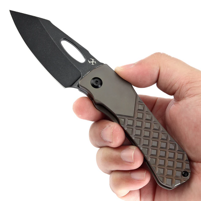 KANSEPT Loki Blackwash CPM S35VN Bronzed Anodized Titanium Frame Lock K1058B4 - KNIFESTOCK