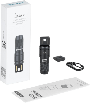 Olight iMini 2 Black Flashlight (50 Lumens) - KNIFESTOCK