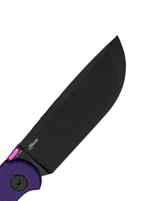 Bestech GLOK 14C28N Black Stonewash G10 Purple Button Lock BG55D - KNIFESTOCK