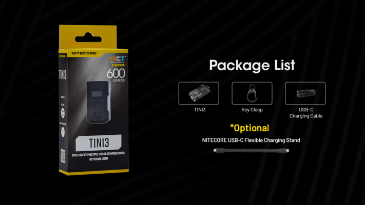 Nitecore TINI3 GREY - KNIFESTOCK