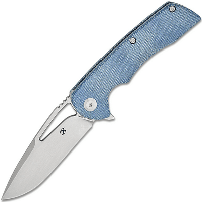 Kansept Kryo Stonewashed 12C28N Blue Micarta T1001M3 - KNIFESTOCK