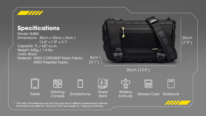 Nitecore Commuting Crossbody Bag SLB06 - KNIFESTOCK