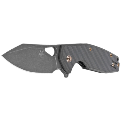 FOX KNIVES VOX YARU FOLDING KNIFE STAINLESS STEEL M398 PVD STONEWASHED BLD,CARBON FIBER FX-527LI CF - KNIFESTOCK