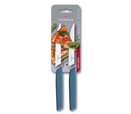 VICTORINOX Set nožov na steak a pizzu, tmavomodrá 6.9006.12W2B - KNIFESTOCK