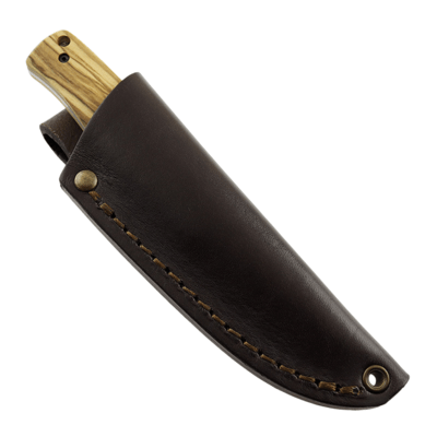 Brisa PK70Fx - Olive wood 12C27 Scandi Sheath Bobtail 80 Leather BR-464-66681-1550 - KNIFESTOCK