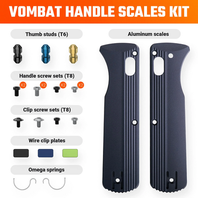 Vosteed Vombat Rękojeść, Ciemnoniebieski Aluminium X0136 - KNIFESTOCK