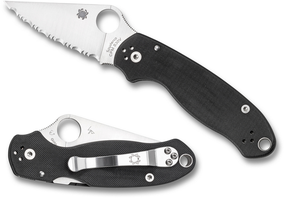Spyderco Para 3G-10 Musta C223GS - KNIFESTOCK