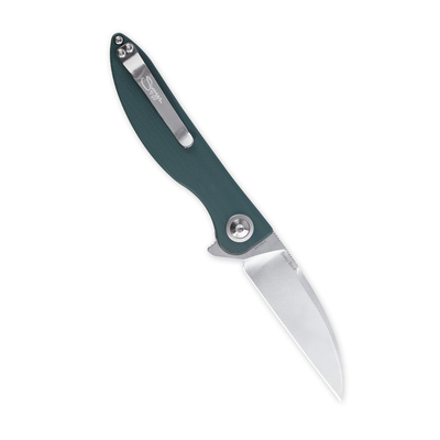Kizer Swaggs Swayback Liner Lock Knife Green G-10 - V3566N5 - KNIFESTOCK