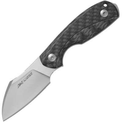 Coltello Viper a lama fissa con profilo Sheepfoot e spessore di 3,5 mm, Satin Finish. Manico in... - KNIFESTOCK