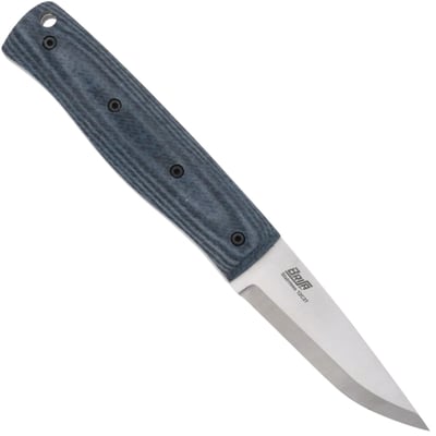 Brisa PK70Fx - Bluejeans micarta 12C27 Scandi Sheath Bobtail 80 Leather BR-461-66678-1550 - KNIFESTOCK