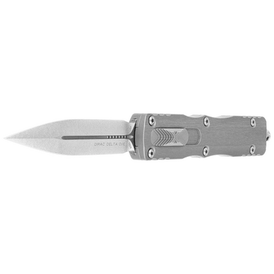 Microtech DIRAC DELTA D/E STONEWASH STANDARD NATURAL CLEAR 227-10NC - KNIFESTOCK