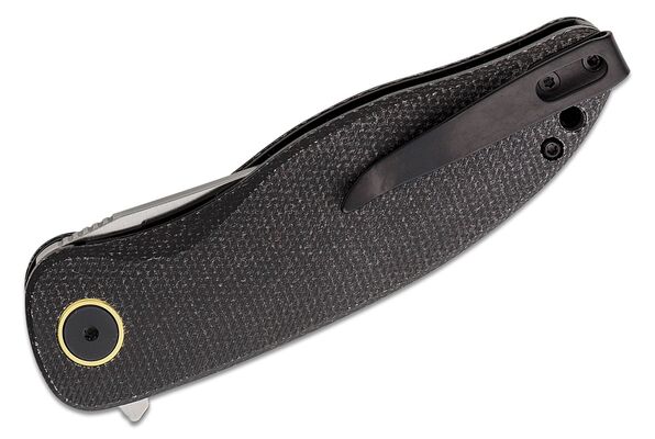 Petrified Fish PFP06 Simum Satin K110 Black Micarta PFP06DMS - KNIFESTOCK