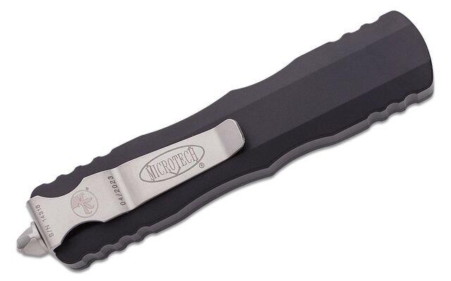 Microtech Dirac D/E Stonewash Standard Full Serration 225-12 - KNIFESTOCK