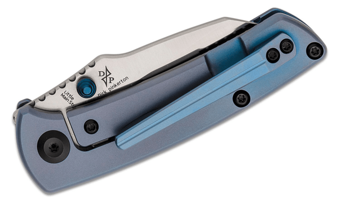 Kansept Little Main Street Satin CPM-S35VN Blue Anodized Titanium K2015A3 - KNIFESTOCK