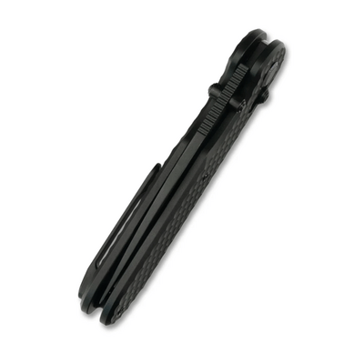 GEO Knife Ethereal Cutter Black DLC M390 Blade Black DLC Ti - KNIFESTOCK