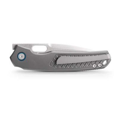 Vosteed Psyop Elmax Satin Gray Titanium A2202 - KNIFESTOCK