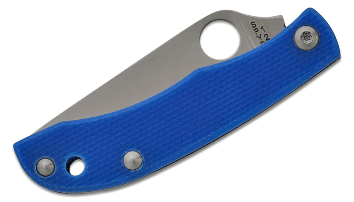 Spyderco HONEYBEE BLUE G-10 PLAINEDGE - KNIFESTOCK