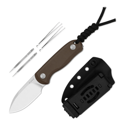 Kizer Drop Bear Fix 14C28N,Satin,Norplex UltreX™ Micarta - KNIFESTOCK