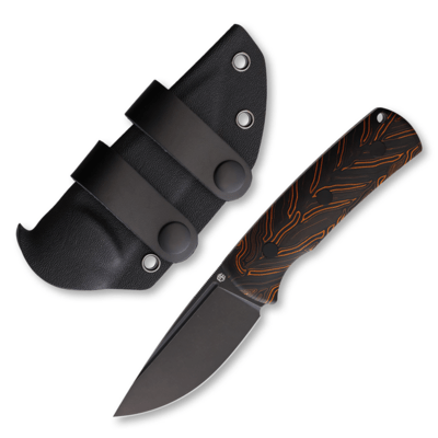 Petrified Fish PFP01FBeluga Fekete Stonewashed N690 Narancs Gmascus G10 PFP01FODM - KNIFESTOCK