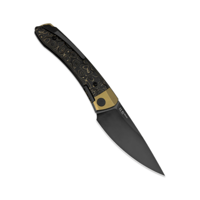 Kizer Mini MoMo S90V Titanium+Fat Carbon Camo Gold Ki3663A3 - KNIFESTOCK