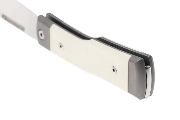 Fox Knives Gunstock Folding Knife Stainless Steel M390 Satin Blade, Micarta Bone Handle FX-558 BO - KNIFESTOCK