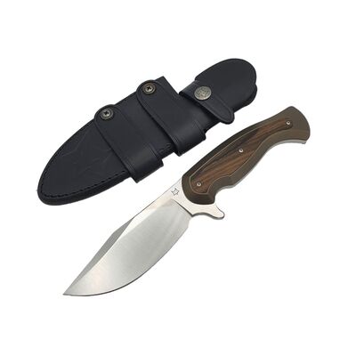 Fox Knives Eastwood Tiger Fixed FX-106 TIZW GUDY VAN POPPEL Design – Elmax/Titan/Ziricote - KNIFESTOCK
