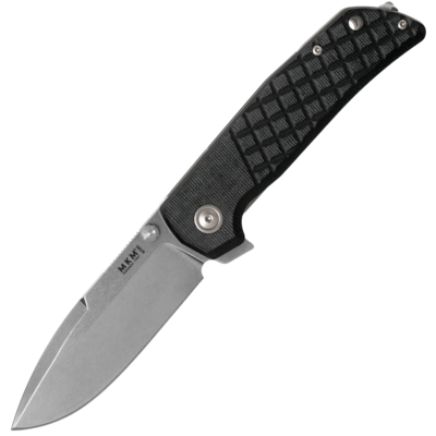 MKM MAXIMO Titanium-runko ja musta canvas Micarta-kahva BÖHLER M390 MK MM-BCT - KNIFESTOCK