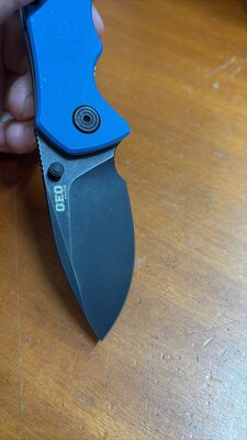 GEO D2 Black Stonewashed, G10 Blue, Liner lock GEO2102A - KNIFESTOCK
