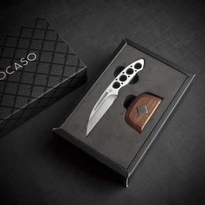 Ocaso Duo Desk Knife Wharncliffe w/stand 80DKW - KNIFESTOCK