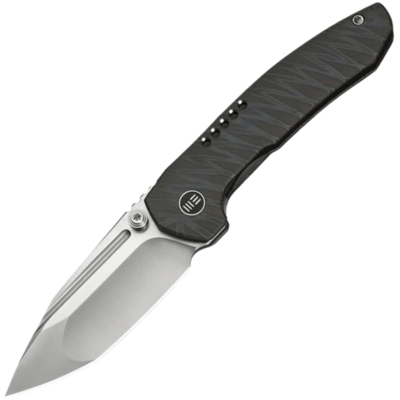 WE Knife Micro Trogon Tiger Stripe Pattern Flamed Titanium HandleSatin Finished Bohler M390 Blade - KNIFESTOCK