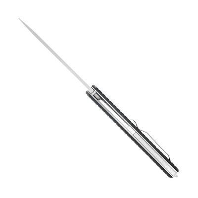 CobraTec Medium Cayden Svart Drop Serrated 01CT023 - KNIFESTOCK