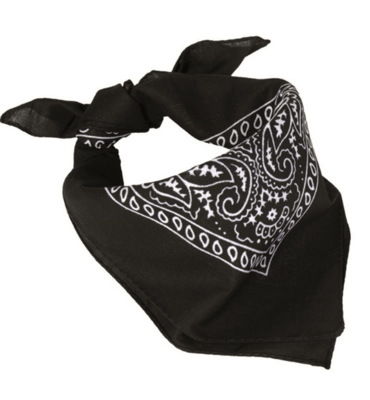 Mil-Tec BANDANA WESTERN noire 12620002 - KNIFESTOCK