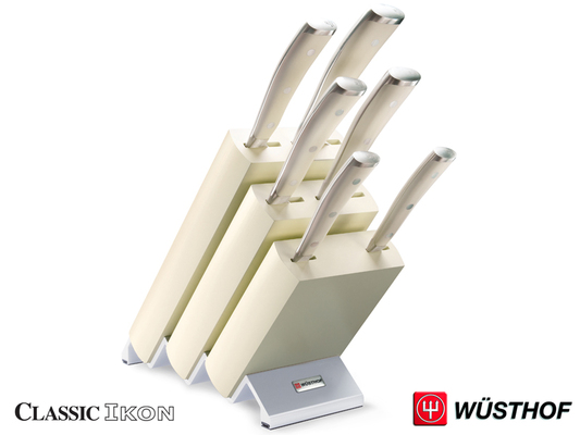 Wusthof CLASSIC IKON Créme 6 darabos blokk készlet - KNIFESTOCK